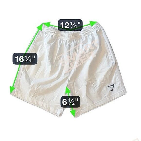 Gymshark Arrival Athletic Running Gym Training Shorts White EUC Men’s Size Large - Picture 9 of 9